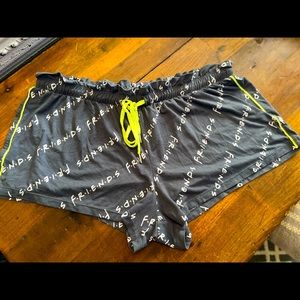 Women’s or juniors “Friends” pj lounge or sleep shorts size L